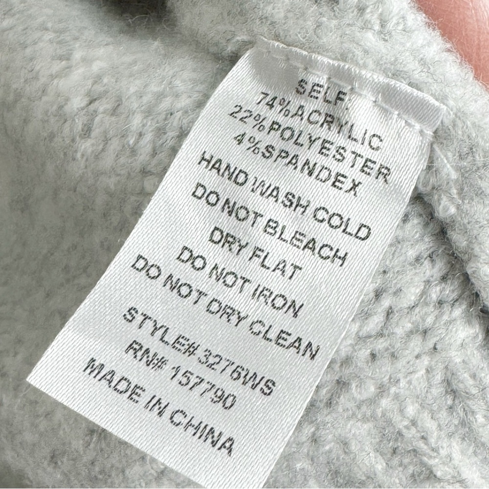 Pinch Split Colorblock Sweater in Grey Multi Sz Small Academia - Picture 10 of 13